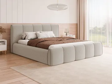 Varlinor Sängram 180x200 cm med Förvaring - Beige - Möbler - Sovrum - Sängar - Sängar med förvaring