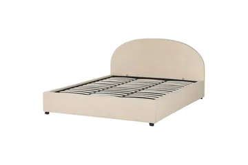 Säng med förvaring Vaucluse - Beige/Bouclé, 180x200 cm - Möbler - Sovrum - Sängram & sängstomme