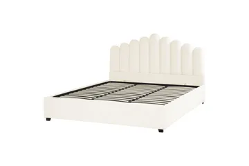 Säng med förvaring Vincennes - Vit, Svart, 180x200 cm - Möbler - Sovrum - Sängar - Sängar med förvaring