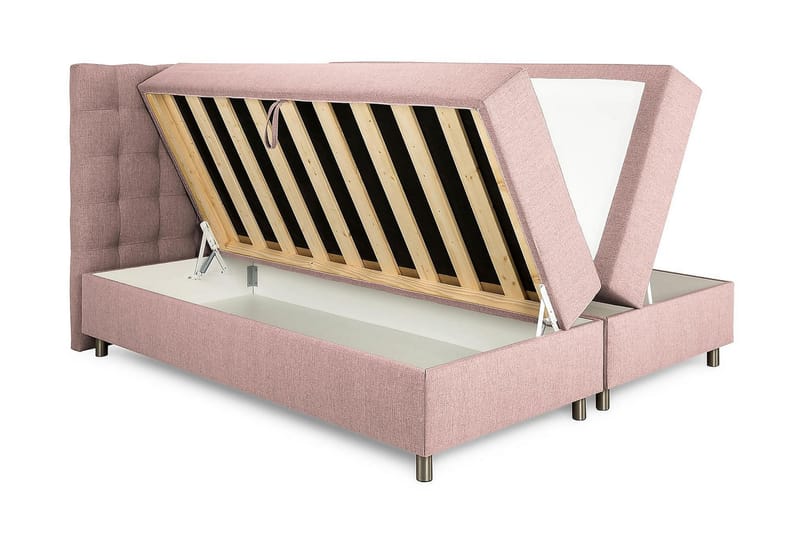 WEYBURN Förvaringssäng 180 Rosa - Möbler - Sovrum - Sängar - Dubbelsängar