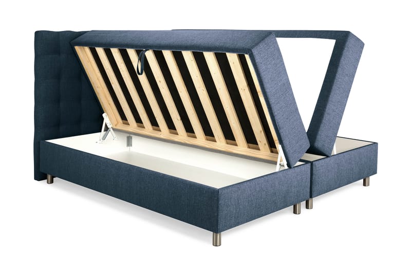 WEYBURN Förvaringssäng - Sängpaket 180 Mörkblå - Sängar med förvaring