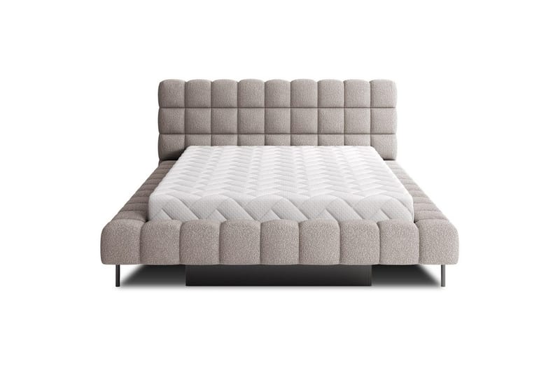 Säng med klädsel Eltap Magentta - 160x200 cm, Jaffray 03, Grå - Möbler - Sovrum - Sängar - Sängar med förvaring
