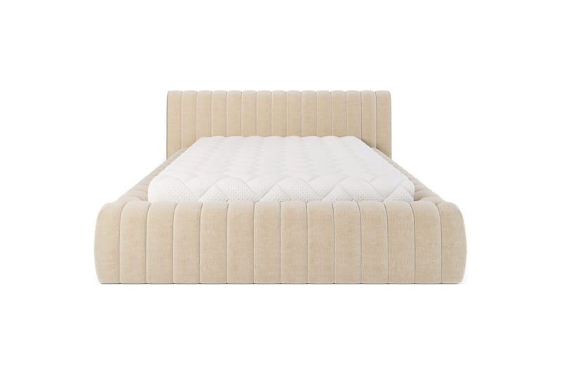 Säng med stoppning Eltap Carilla med metallram/gaslyft/förvaring - Royal 18, Beige, 160x200 cm - Möbler - Sovrum - Sängar - Sängar med förvaring
