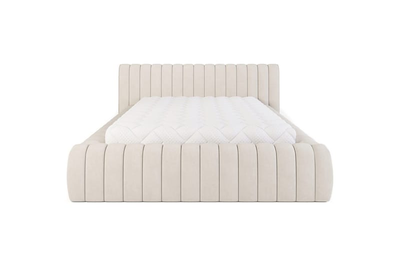Säng med stoppning Eltap Carilla med metallram/gaslyft/förvaring - Sola 18, Beige, 160x200 cm - Möbler - Sovrum - Sängar - Sängar med förvaring