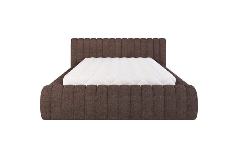 Säng med stoppning Eltap Carilla med metallram/gaslyft/förvaring - Tonall 22, Brun, 160x200 cm - Möbler - Sovrum - Sängar - Sängar med förvaring