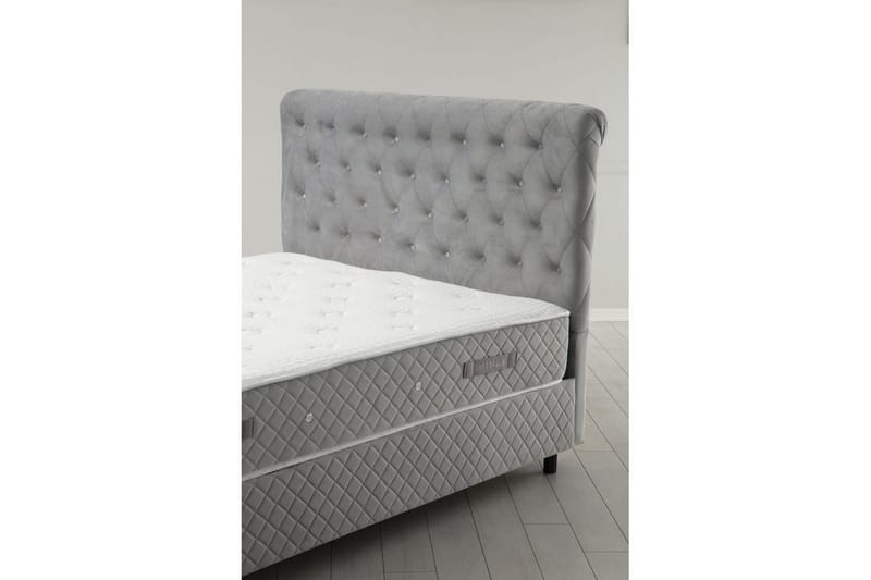 Sängbotten & Sänggavel för Enkel Säng Sudamoon Grå - 120 x 35 x 208 cm - Möbler - Sovrum - Sängar - Enkelsängar