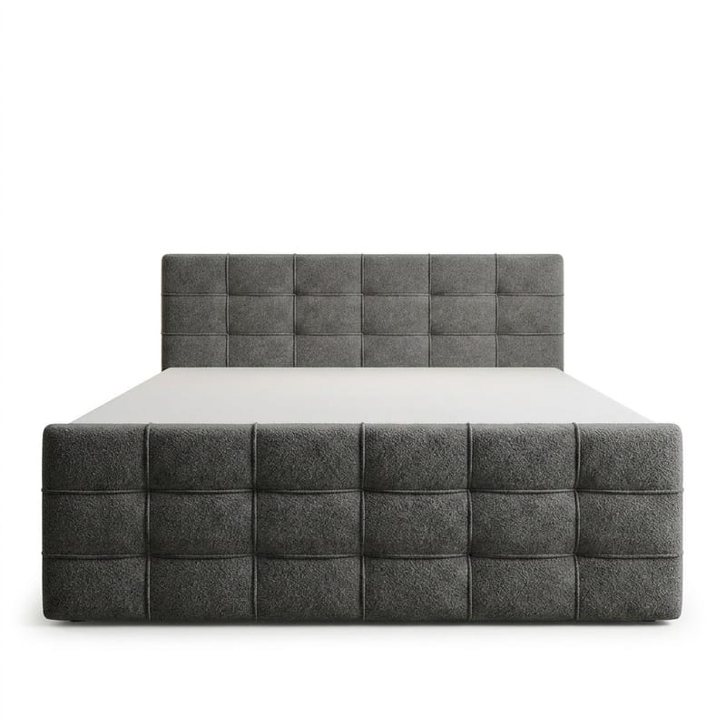Sängpaket Kontinentalsäng Elvros 180x200 cm med Lyftförvaring - Antracit/Mycket mörk grafit - Möbler - Sovrum - Sängar - Kontinentalsängar