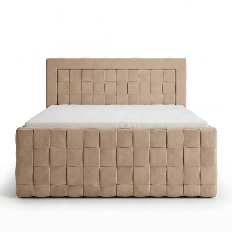 Sängpaket Kontinentalsäng Ryven 180x200 cm med Lyftförvaring - kamelfärgad/karamell/guldbeige - Möbler - Sovrum - Sängar - Kontinentalsängar