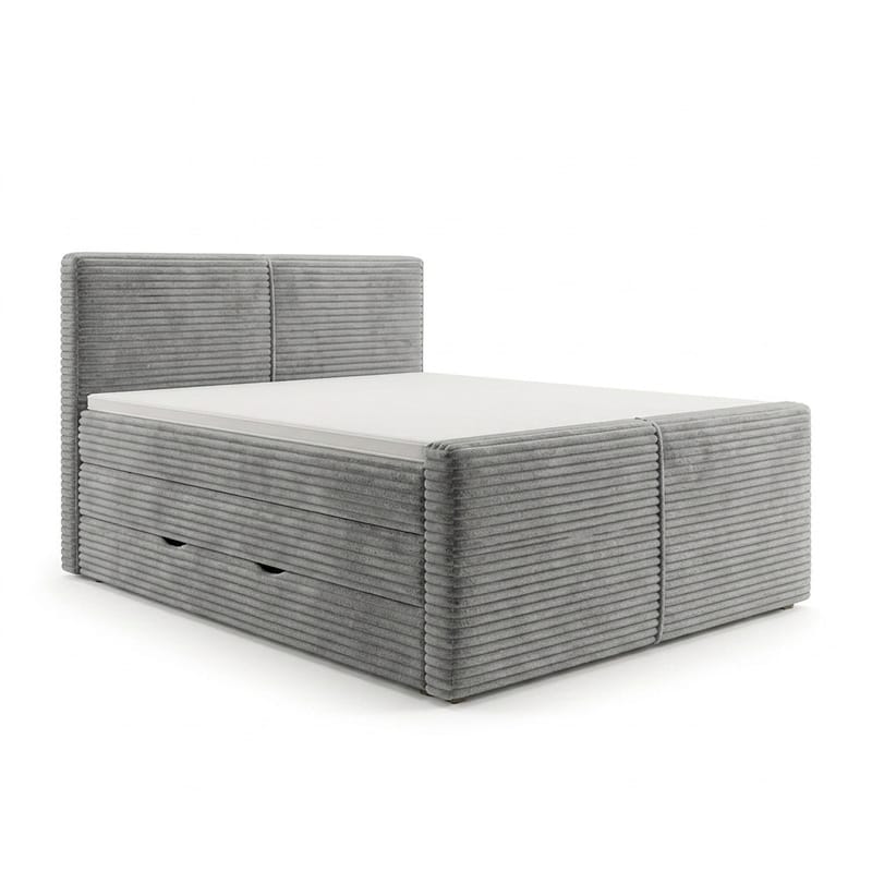 Sängpaket Kontinentalsäng Sorvin 180x200 cm med Lyftförvaring, Ljusgrå