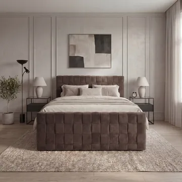 Sängpaket Kontinentalsäng Tyrosen 160x200 cm med Lådförvaring - mörk espresso - Möbler - Sovrum - Sängar - Kontinentalsängar