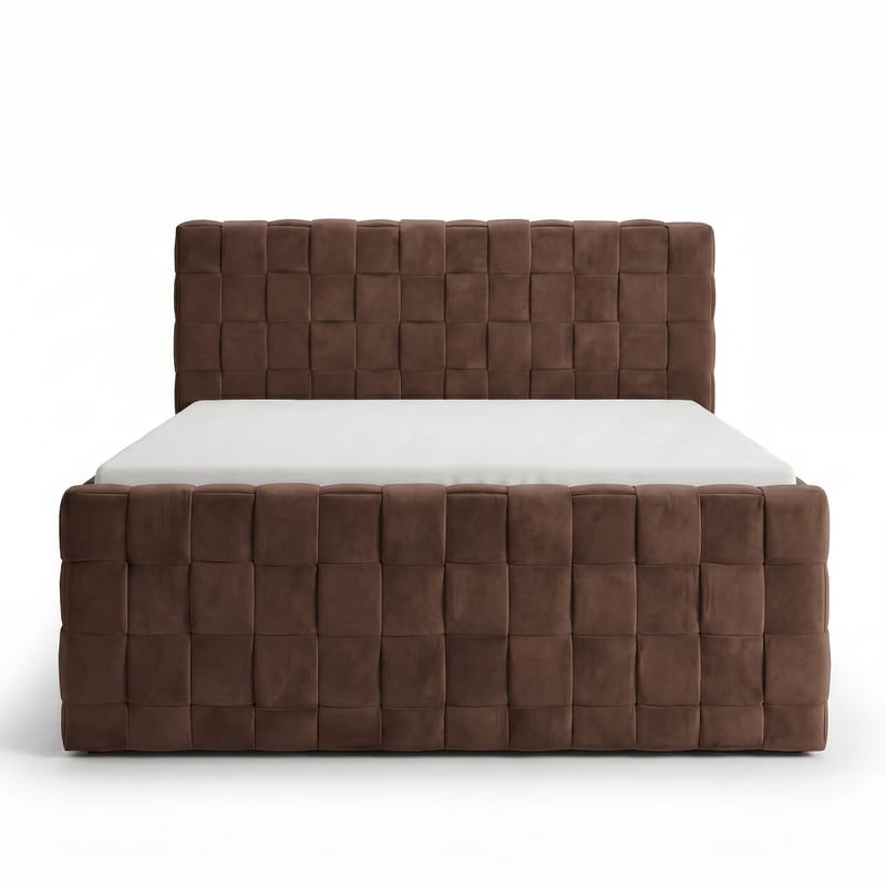 Sängpaket Kontinentalsäng Tyrosen 180x200 cm med Lådförvaring - chokladbrun - Möbler - Sovrum - Sängar - Kontinentalsängar