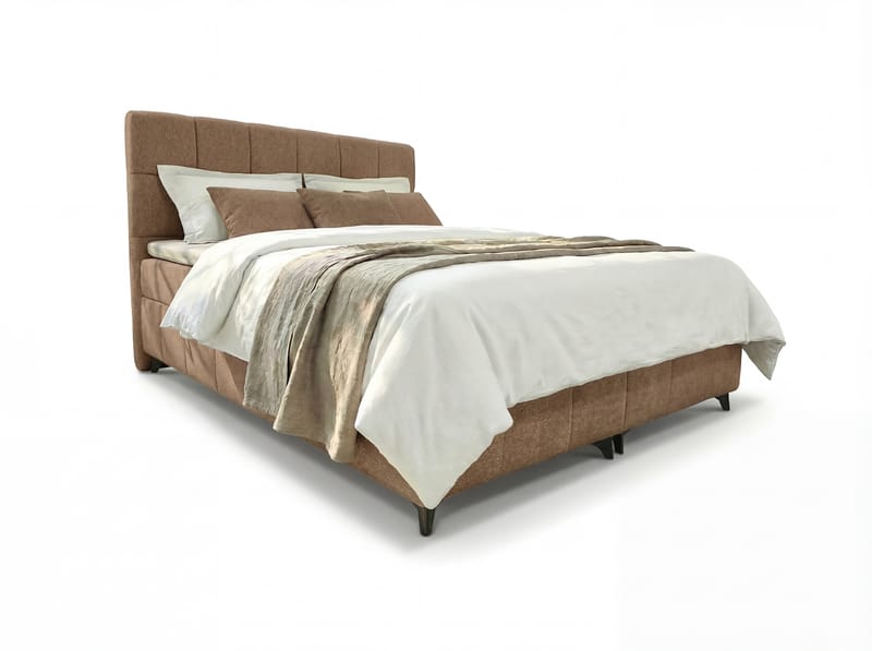 Sängpaket Kontinentalsäng Vyrosen 140x200 cm med Lyftförvaring - beige - Möbler - Sovrum - Sängar - Kontinentalsängar