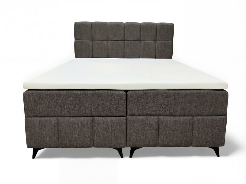 Sängpaket Kontinentalsäng Vyrosen 140x200 cm med Lyftförvaring - grå - Möbler - Sovrum - Sängar - Kontinentalsängar