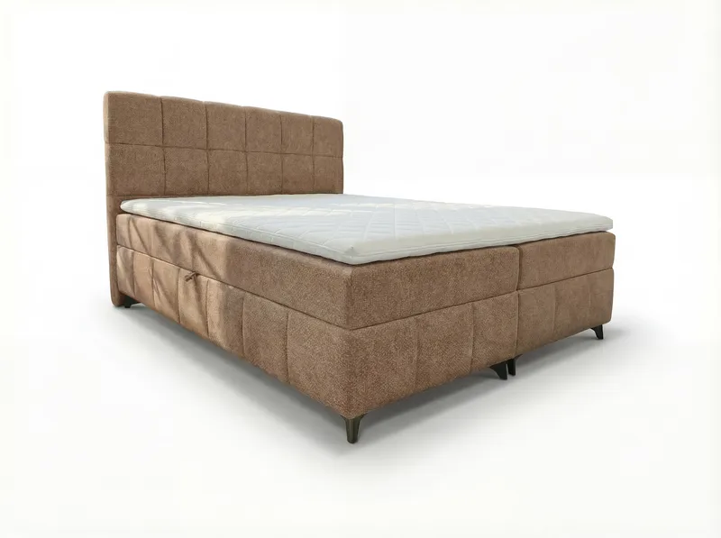 Sängpaket Kontinentalsäng Vyrosen 160x200 cm med Lyftförvaring, beige