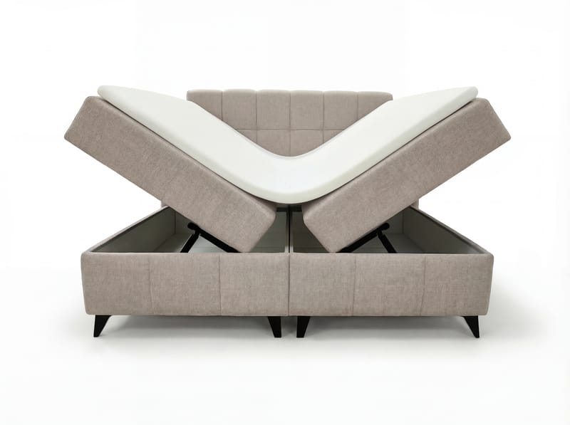 Sängpaket Kontinentalsäng Vyrosen 180x200 cm med Lyftförvaring - krämbeige - Möbler - Sovrum - Sängar - Kontinentalsängar