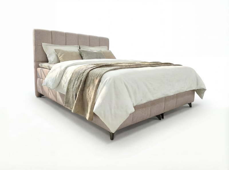 Sängpaket Kontinentalsäng Vyrosen 180x200 cm med Lyftförvaring - krämbeige - Möbler - Sovrum - Sängar - Kontinentalsängar