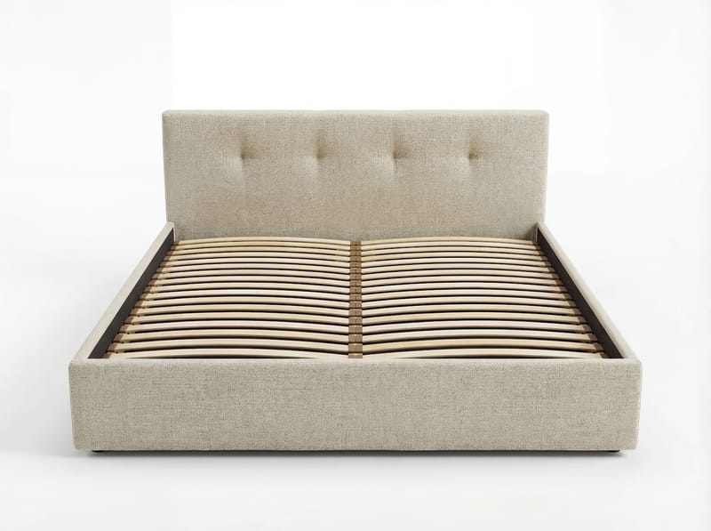 Sängram Deylinor 140x200 cm med Lyftförvaring - beige - Möbler - Sovrum - Sängar - Sängar med förvaring