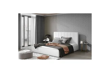 Sängram med stoppning Eltap Audrey fr. stål - Soft 17, Vit, 140x200 cm - Möbler - Sovrum - Sängram & sängstomme