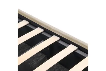 Sängram Säng med förvaring Rochefort Beige 160x200 - Möbler - Sovrum - Sängram & sängstomme