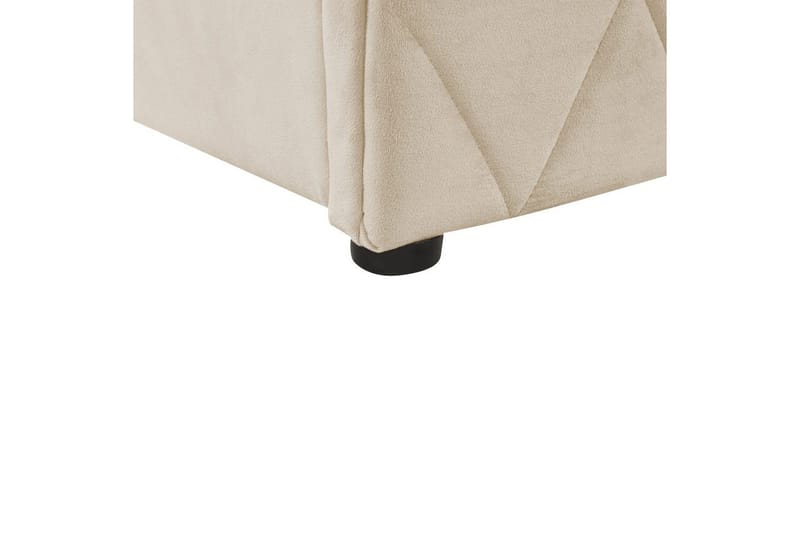 Sängram Säng med förvaring Rochefort Beige 160x200 - Möbler - Sovrum - Sängram & sängstomme