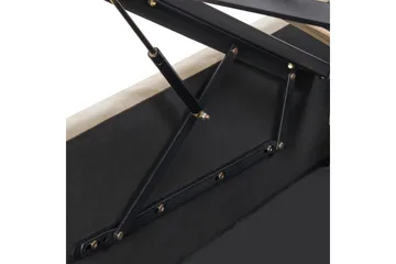 Sängram Säng med förvaring Rochefort Beige 160x200 - Möbler - Sovrum - Sängram & sängstomme