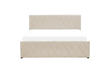 Sängram Säng med förvaring Rochefort Beige 160x200 - Möbler - Sovrum - Sängram & sängstomme