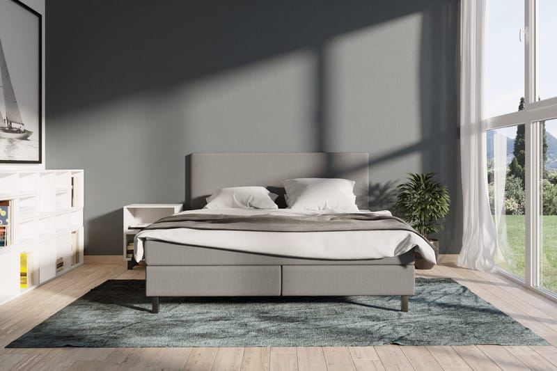 Select No 2 Komplett Sängpaket 180x200 - Ljusgrå/Svart - Möbler - Sovrum - Sängar - Komplett Sängpaket