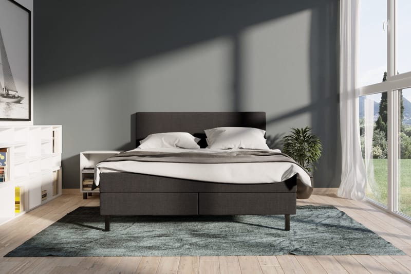 Select No 2 Komplett Sängpaket 180x200 - Mörkgrå/Svart - Möbler - Sovrum - Sängar - Komplett Sängpaket