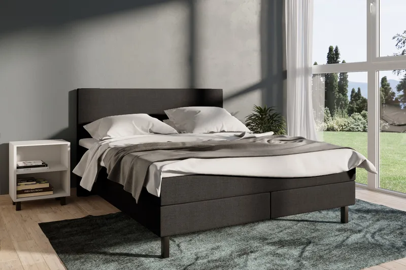 Select No 2 Komplett Sängpaket 180x200 - Mörkgrå/Svart - Möbler - Sovrum - Sängar - Komplett Sängpaket