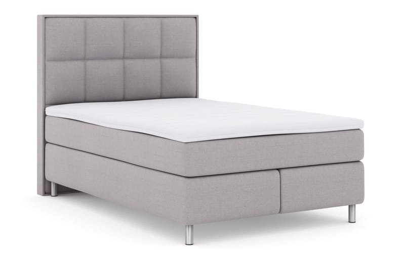 Select No 3 Komplett Sängpaket 140x200 Fast - Ljusgrå/Metall - Möbler - Sovrum - Sängar - Komplett Sängpaket