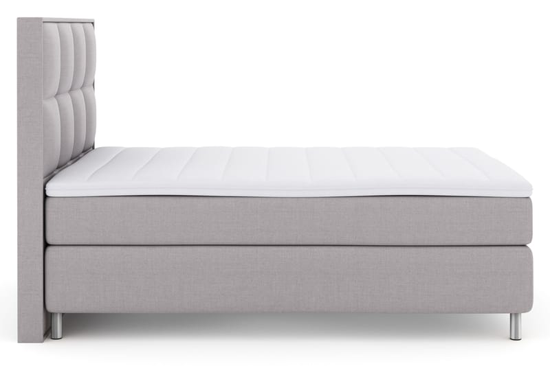 Select No 3 Komplett Sängpaket 140x200 Fast - Ljusgrå/Metall - Möbler - Sovrum - Sängar - Komplett Sängpaket