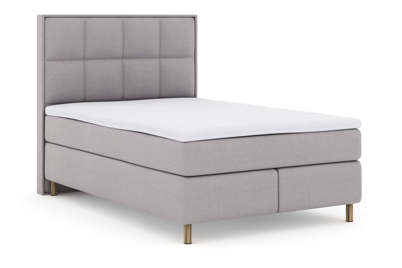 Select No 3 Komplett Sängpaket 140x200 Fast/Medium - Ljusgrå/Koppar - Möbler - Sovrum - Sängar - Komplett Sängpaket