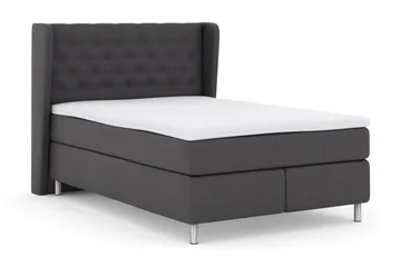 Select No 3 Komplett Sängpaket 140x200 Fast/Medium - Mörkgrå/Metall - Möbler - Sovrum - Sängar - Komplett Sängpaket