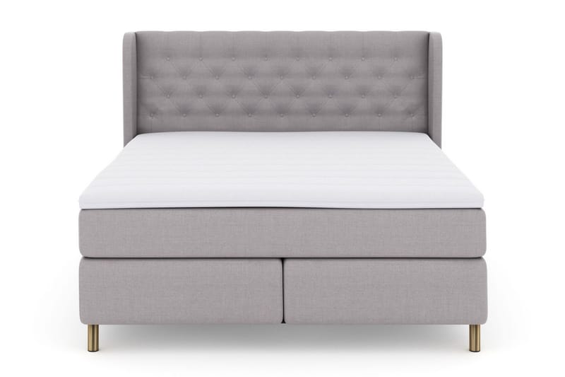Select No 3 Komplett Sängpaket 160x200 Fast/Medium - Ljusgrå/Koppar - Möbler - Sovrum - Sängar - Komplett Sängpaket