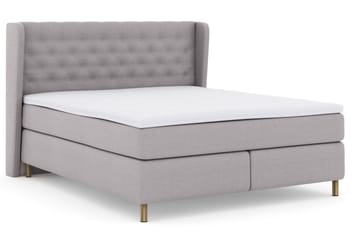 Select No 3 Komplett Sängpaket 160x200 Fast/Medium - Ljusgrå/Koppar - Möbler - Sovrum - Sängar - Komplett Sängpaket
