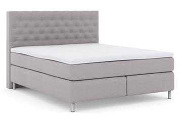 Select No 3 Komplett Sängpaket 180x200 Medium - Ljusgrå/Metall - Möbler - Sovrum - Sängar - Komplett Sängpaket