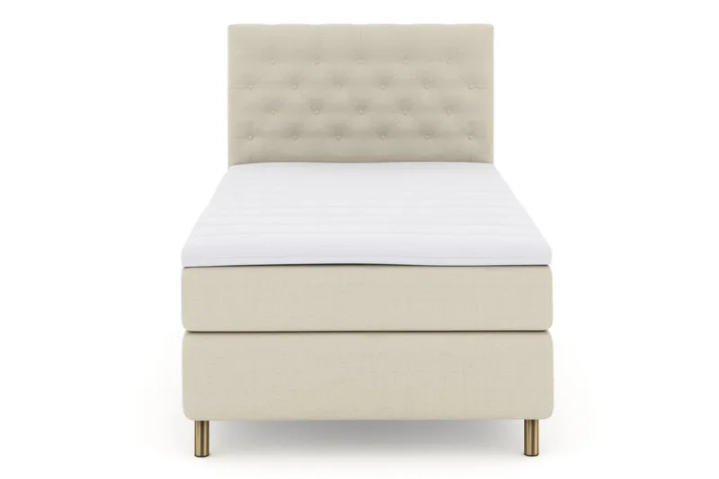 Select No 3 Kontinentalsäng 120x200 Medium, Beige/Koppar