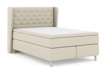 Select No 4 Komplett Sängpaket 140x200 Fast/Medium - Beige/Metall - Möbler - Sovrum - Sängar - Komplett Sängpaket