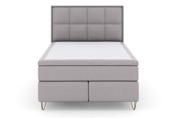 Select No 4 Komplett Sängpaket 140x200 Fast/Medium - Ljusgrå/Metall V-form - Möbler - Sovrum - Sängar - Komplett Sängpaket