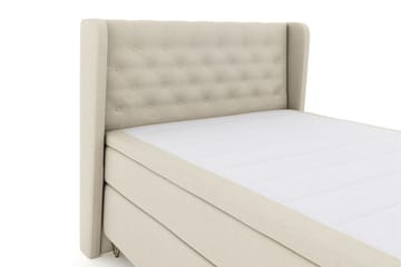 Select No 4 Komplett Sängpaket 140x200 Medium - Beige/Metall V-form - Möbler - Sovrum - Sängar - Komplett Sängpaket