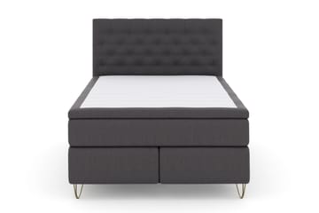 Select No 4 Komplett Sängpaket 140x200 Medium - Mörkgrå/Metall V-form - Möbler - Sovrum - Sängar - Komplett Sängpaket