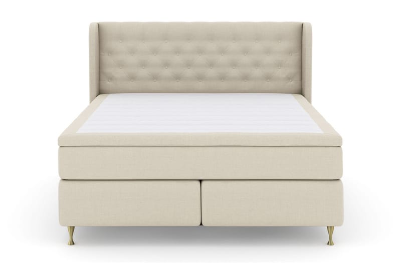 Select No 4 Komplett Sängpaket 160x200 Fast/Medium, Beige/Guld