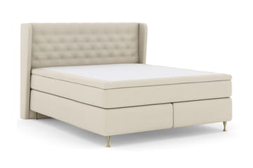 Select No 4 Komplett Sängpaket 160x200 Fast/Medium - Beige/Guld - Möbler - Sovrum - Sängar - Komplett Sängpaket