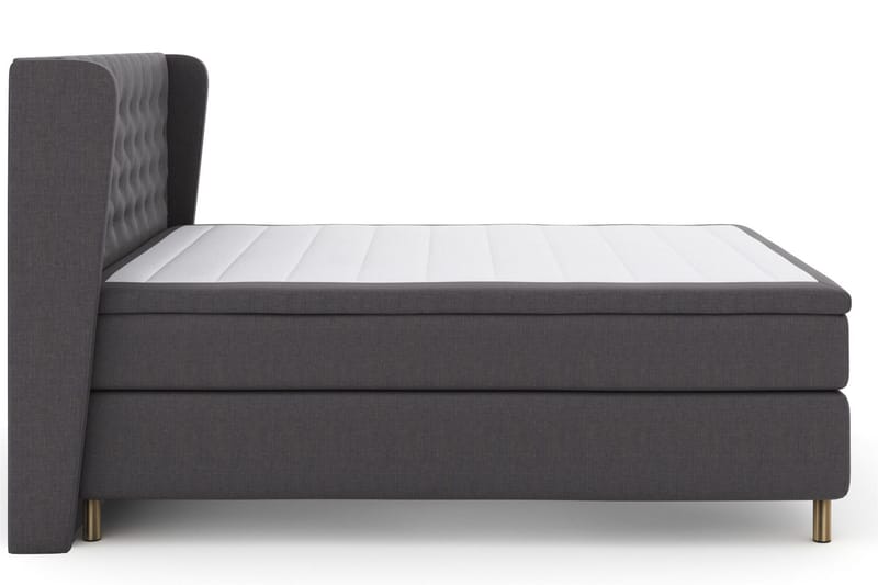 Select No 4 Komplett Sängpaket 160x200 Fast/Medium - Mörkgrå/Koppar - Möbler - Sovrum - Sängar - Komplett Sängpaket