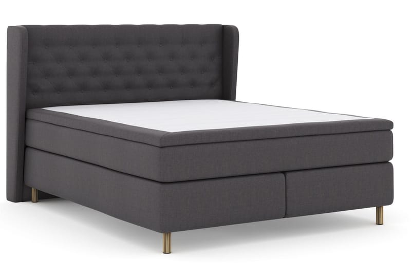 Select No 4 Komplett Sängpaket 160x200 Fast/Medium - Mörkgrå/Koppar - Möbler - Sovrum - Sängar - Komplett Sängpaket