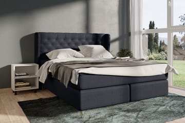 Select No 4 Komplett Sängpaket 180x200 Fast - Blå/Metall V-form - Möbler - Sovrum - Sängar - Komplett Sängpaket