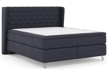 Select No 4 Komplett Sängpaket 180x200 Fast - Blå/Metall V-form - Möbler - Sovrum - Sängar - Komplett Sängpaket