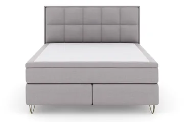 Select No 4 Komplett Sängpaket 180x200 Fast/Medium - Ljusgrå/Metall V-form - Möbler - Sovrum - Sängar - Komplett Sängpaket