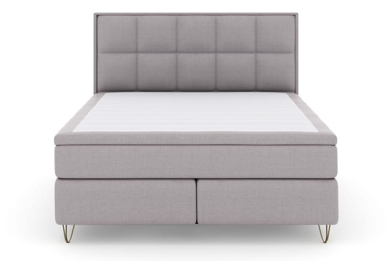 Select No 4 Komplett Sängpaket 180x200 Fast/Medium - Ljusgrå/Metall V-form - Möbler - Sovrum - Sängar - Komplett Sängpaket