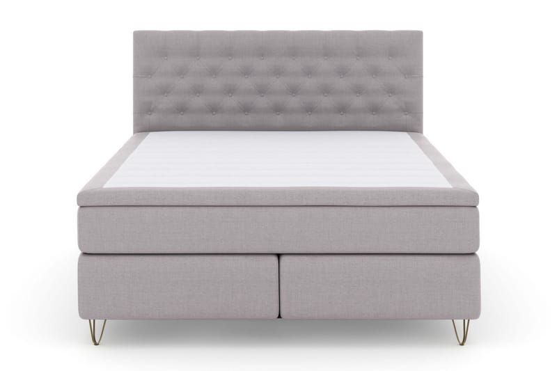 Select No 4 Komplett Sängpaket 180x200 Medium - Ljusgrå/Metall V-form - Möbler - Sovrum - Sängar - Komplett Sängpaket